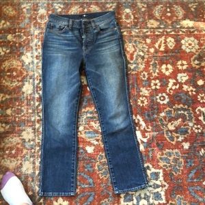 7 for all mankind cropped jeans